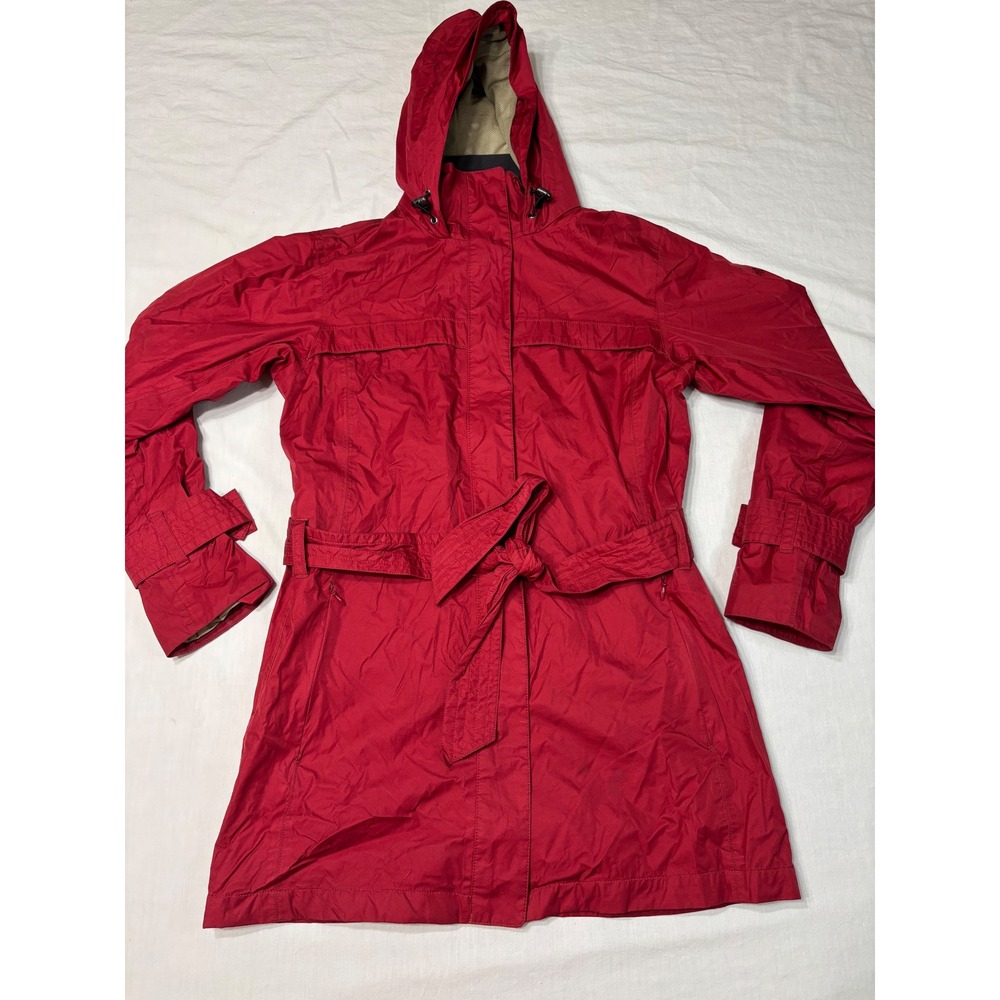 EMS Eastern Mountain Sports Red Rain Jacket System Three Trench Coat Womens S